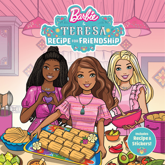 Barbie And Teresea: Recipe For Friendship Paperback Book For Kids With 2 Sticker Sheets