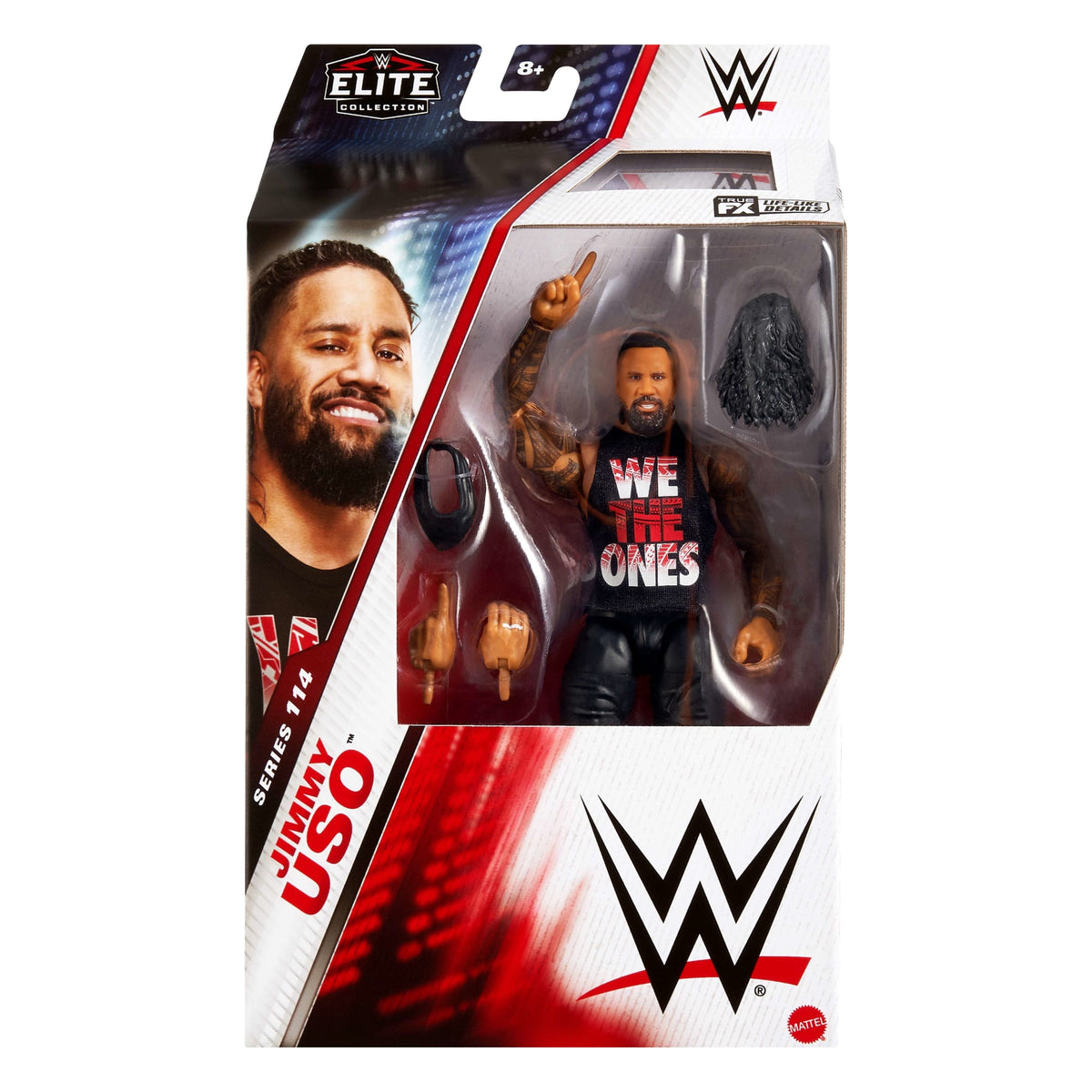 WWE Figura de Acción Elite Jimmy Uso rojo