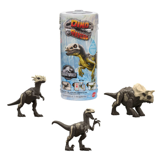 Jurassic World Dino Reveal Dinosaur Toys, Warm Water Uncovers Full Decoration, Unpack & Color Change