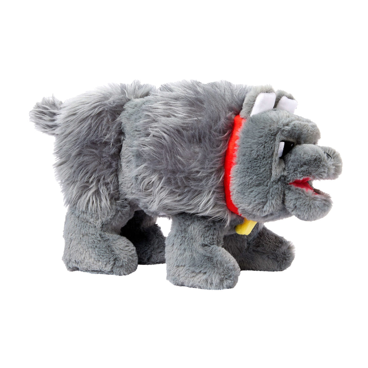 Minecraft Dennis The Wolf Interactive Plush Toy With Sounds & Moving Mouth, Inspired By The Movie