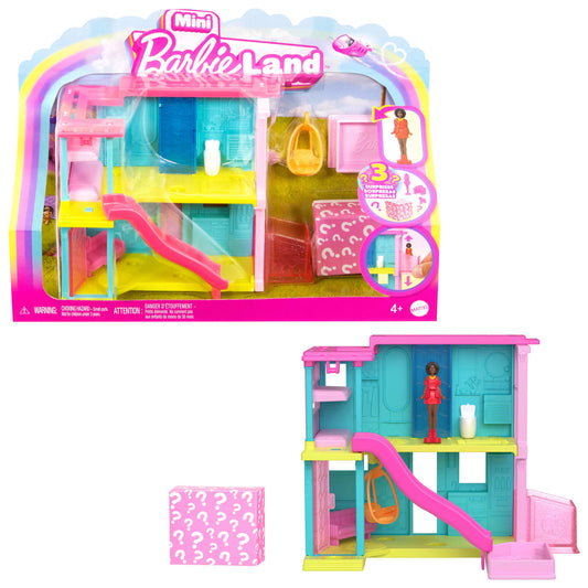 Barbie Mini Barbieland Doll House Playsets With 1.5-inch Doll, Furniture & Accessories