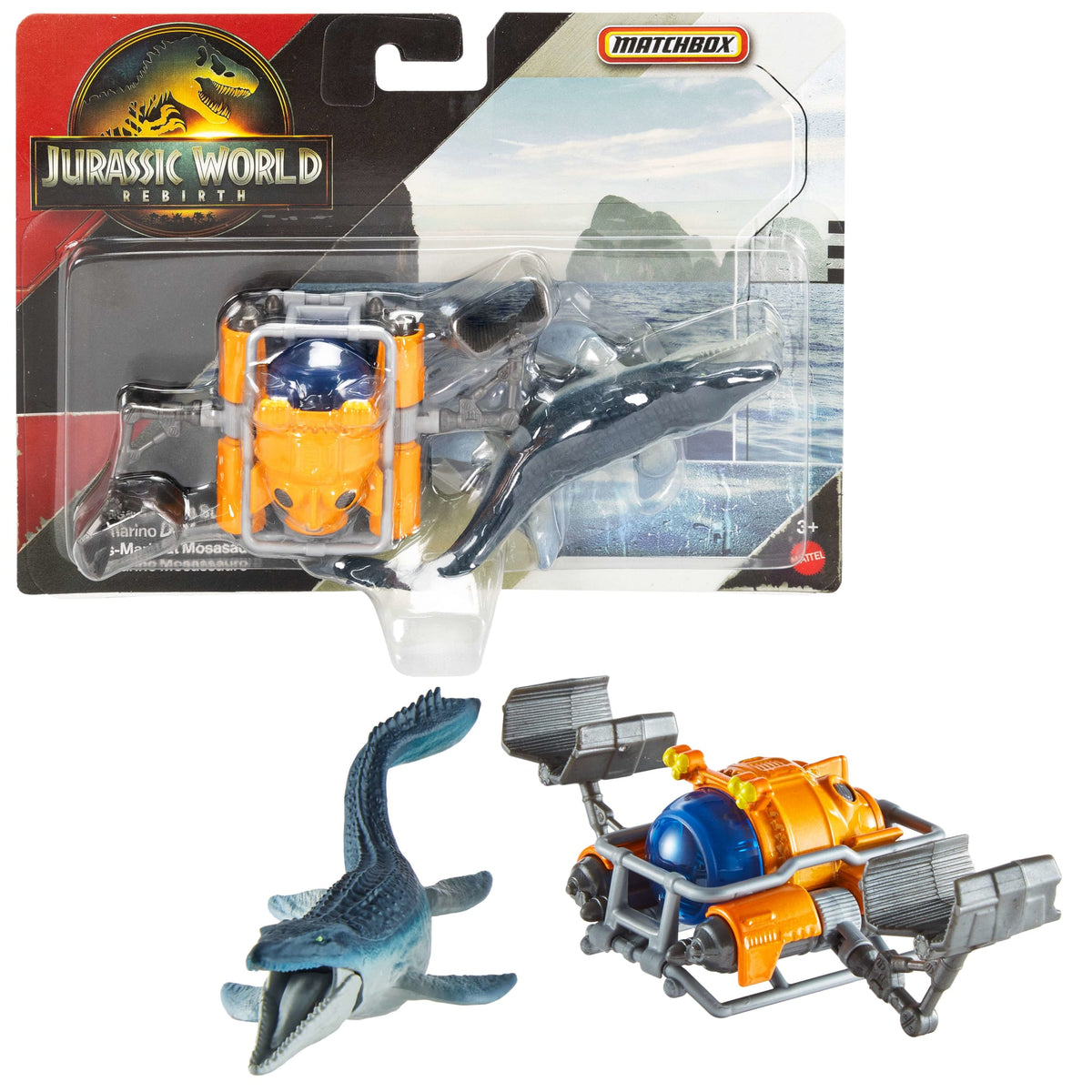 Matchbox Jurassic World Dino Transporter, Toy Car Or Truck & 1-2 Mini Dinosaurs