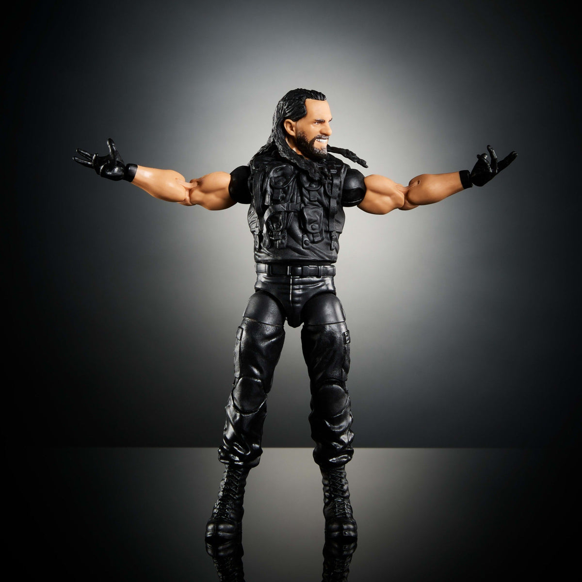 WWE Figura de Acción Elite Seth Rollins negro