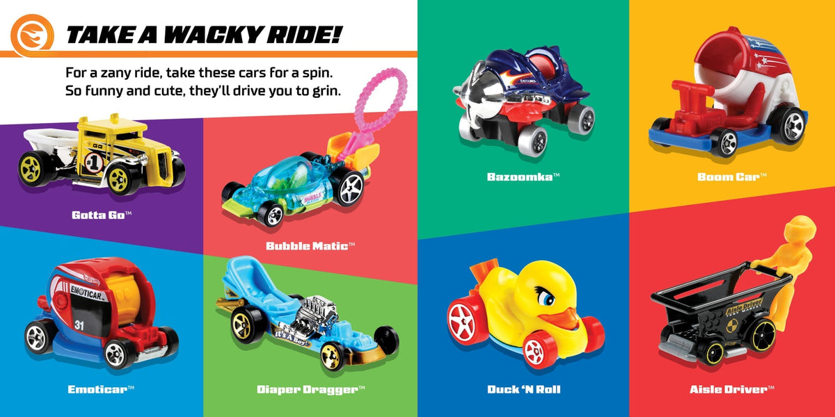 Hot Wheels Ready, Set, Race! Board Book For Babies & Toddlers, 100 Car Illustrations