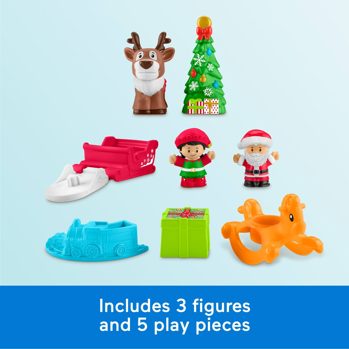 Fisher-Price Little People Christmas Wonderland Gift Set, Playset With Figures For Toddlers