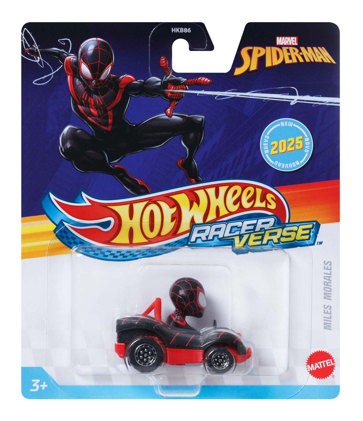 Hot Wheels RacerVerse Vehículo de Juguete Miles Morales