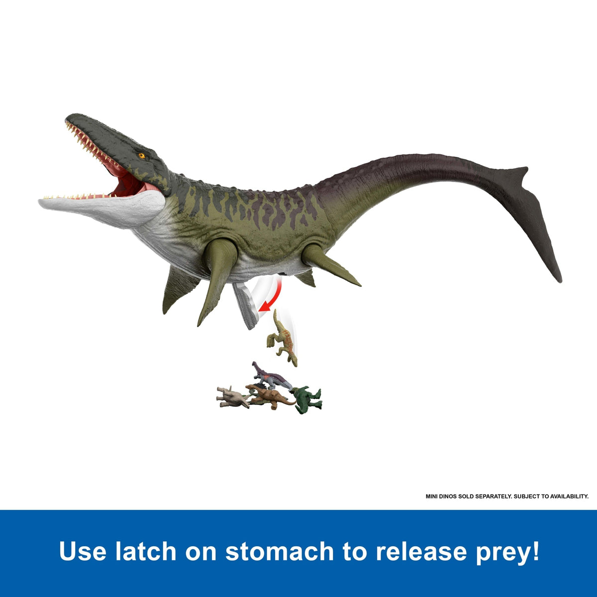 Jurassic World Rebirth Super Colossal Mosasaurus Action Figure, Dinosaur Toy