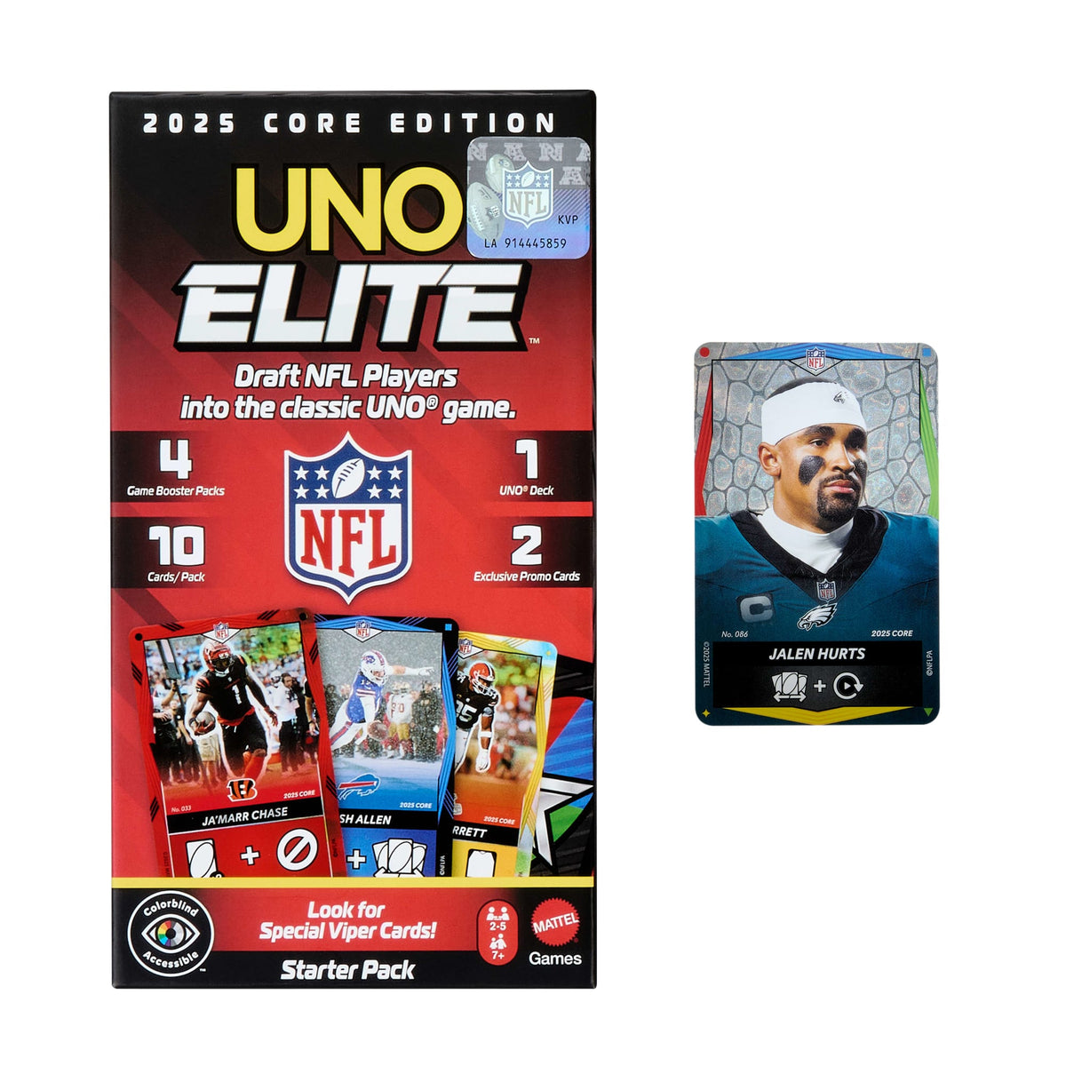 UNO Elite NFL Juego de Cartas Starter Pack