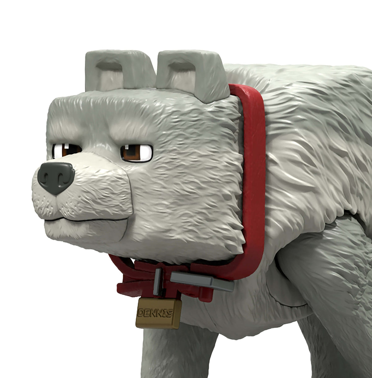 Minecraft Dennis The Wolf Action Figure & Accessories, 3.25-Inch Toy Set Inspired By A Minecraft Movie