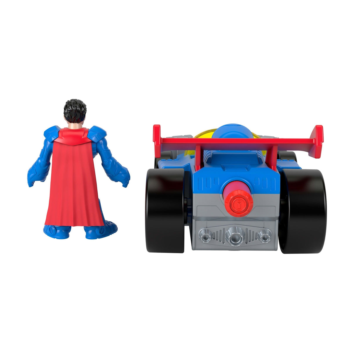 Fisher-Price Imaginext DC Super Friends Metal Force Supermobile Toy Car & Superman Action Figure Set