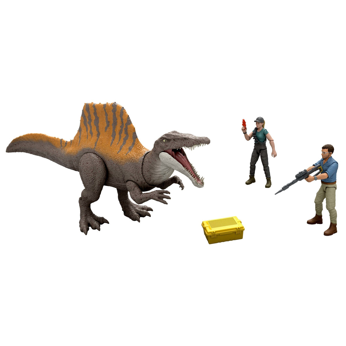 Jurassic World Rebirth Storypack With Exclusive Spinosaurus, 2 Human Figures & Accessories