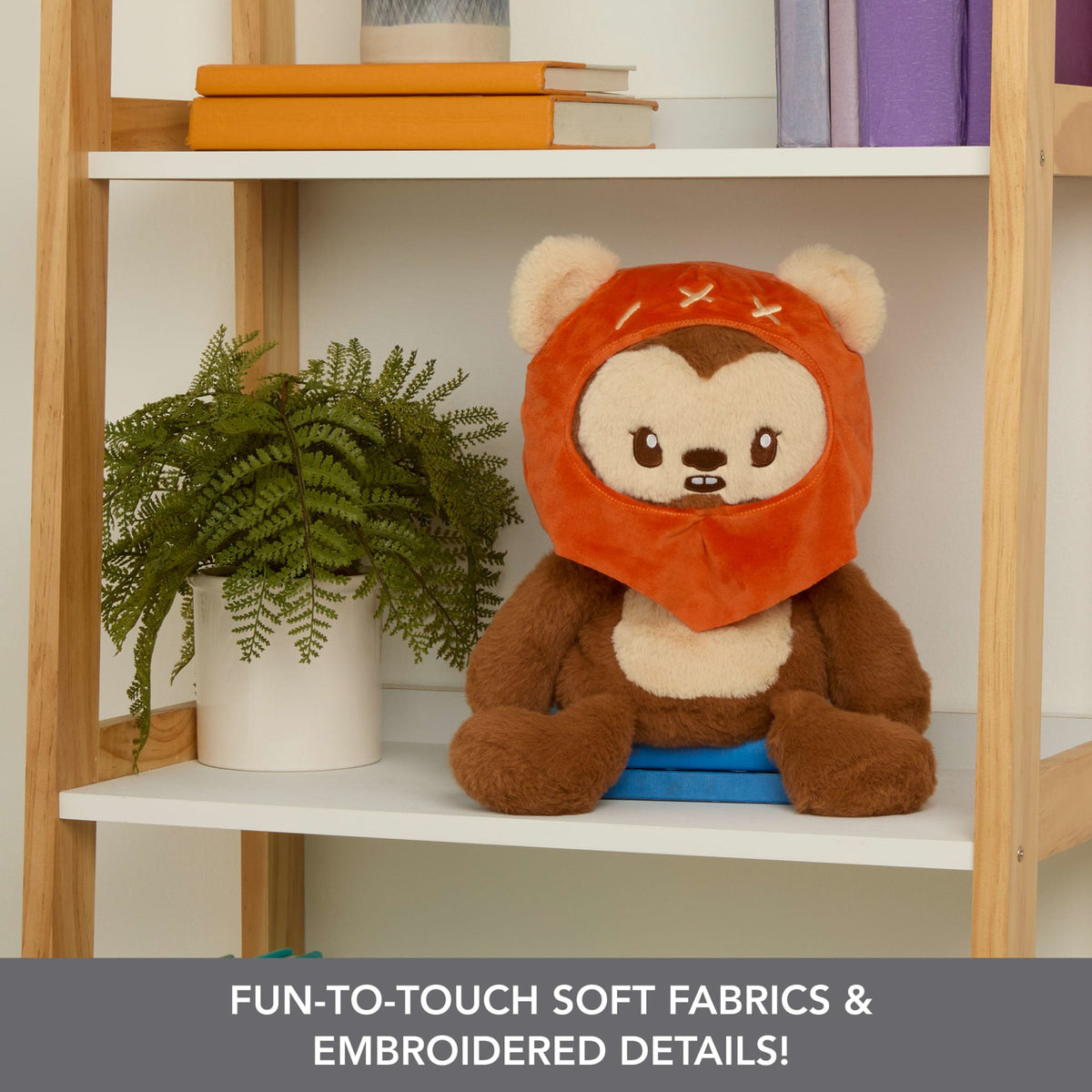 Star Wars Ewok Plush, Weighted Soft Toy, 12-Inch With Weighted Limbs & 1.5-Pound Pouch Inside