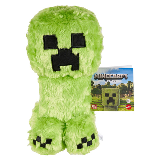 Minecraft Creeper Plush Toy, 8-Inch Collectible Soft Doll Inspired By A Minecraft Movie