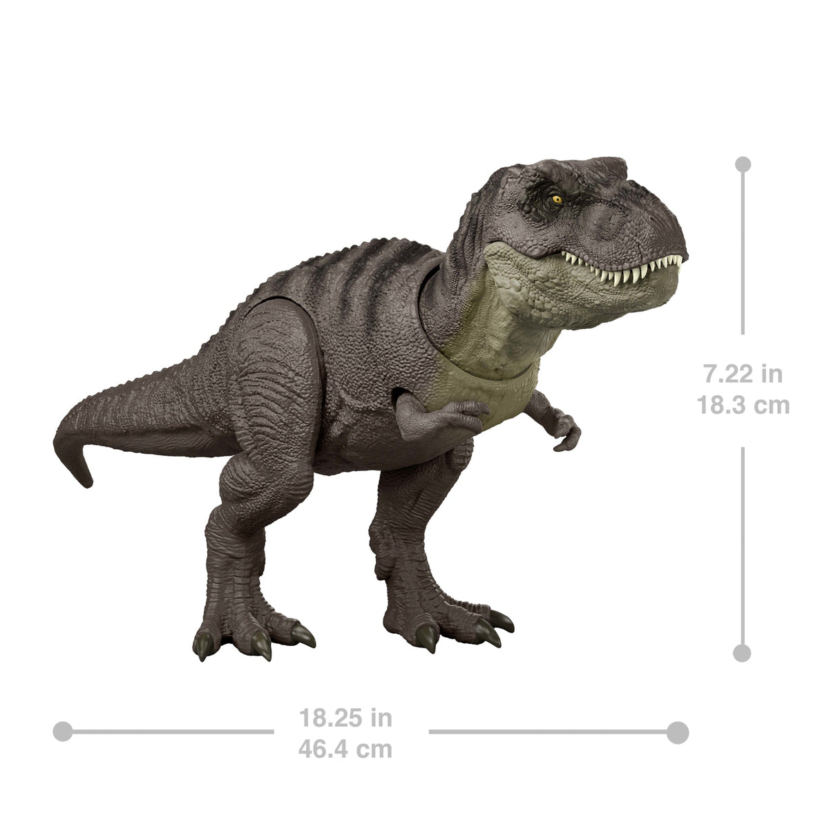 Jurassic World Rebirth Tyrannosaurus Rex Action Figure, Dinosaur Toy, T-Rex Chomp Attack
