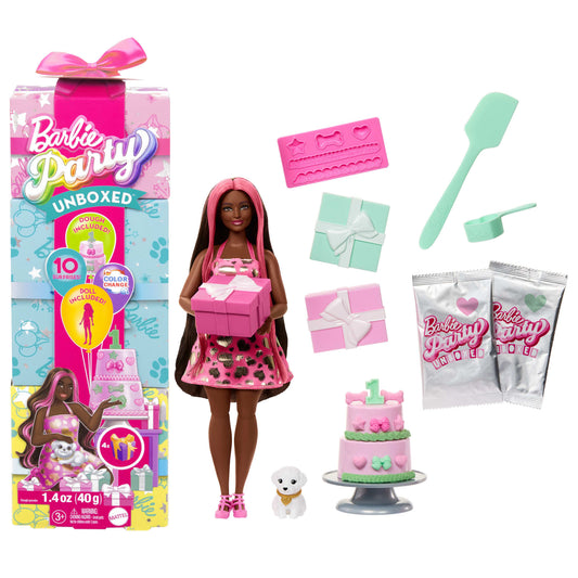 Barbie-Barbie Cadeau Surprise-Coffret Fête D’Anniversaire