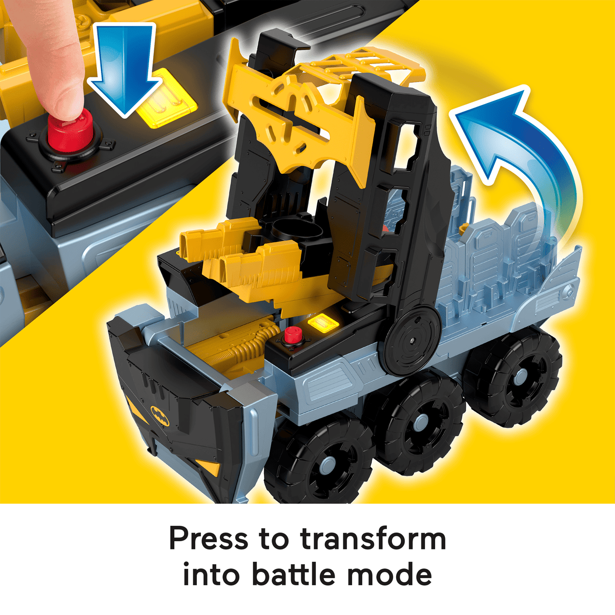 Imaginext DC Super Friends Transforming Bat-Tank With Batman Figure, Lights & Sounds