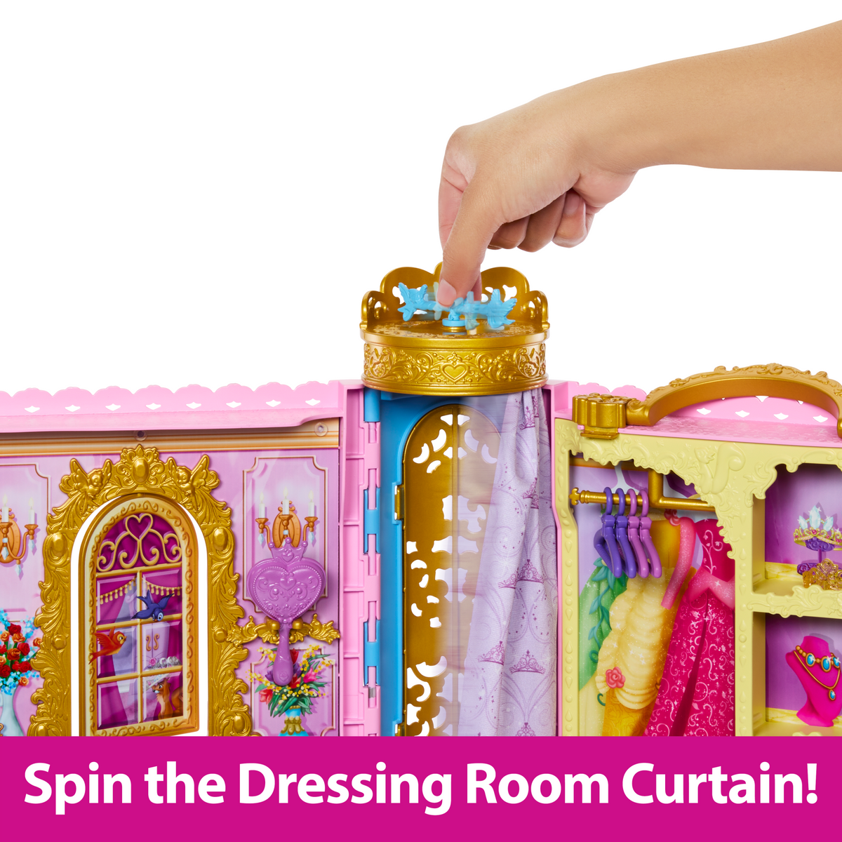 Disney Princess Ready For The Ball Closet With Fashions, Accessories, & Storage, Opens 2 Feet Wide