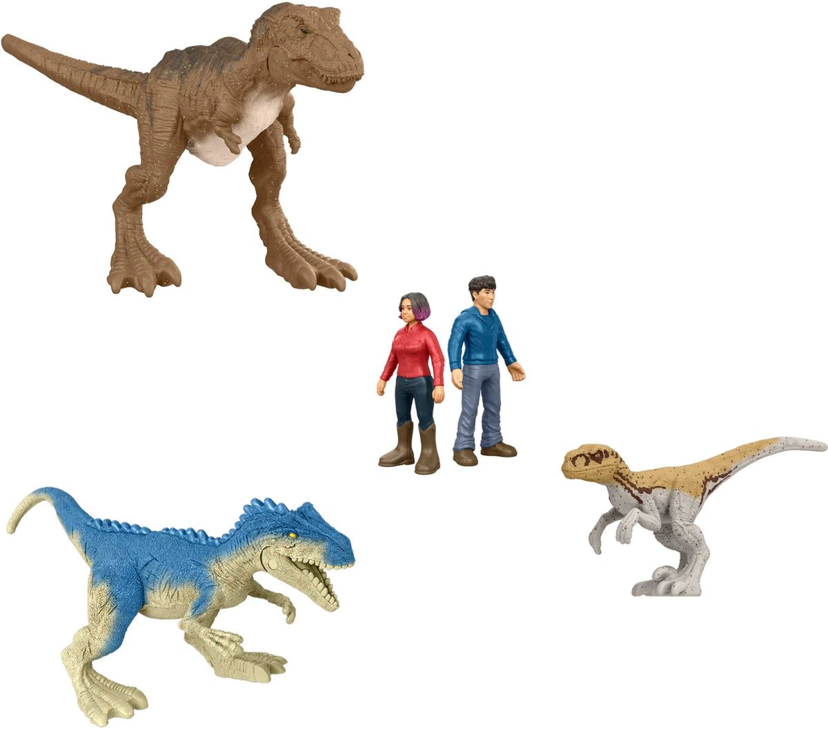 Jurassic World Minis Multipack Of AuThentic Dinosaur Figures, 20 Small Dino & Human Toys