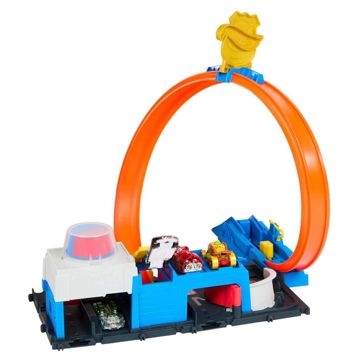 Hot Wheels  Ville  Coffret de Jeu  Super Station de Police, 1:64