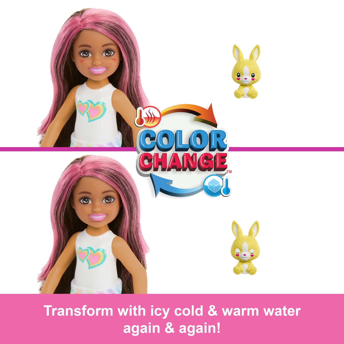 Barbie Chelsea Cutie Reveal Color Dream Series Small Doll & Accessories