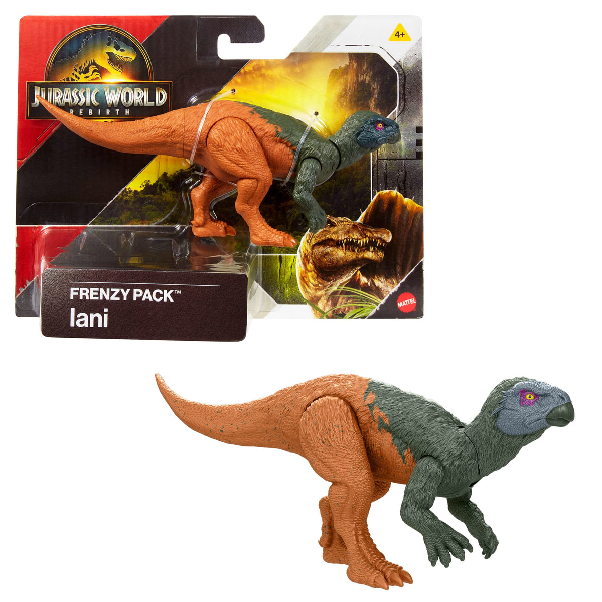 Jurassic World Rebirth Frenzy Pack Iani Dinosaur Figure, Authentic Toy, Digital Play