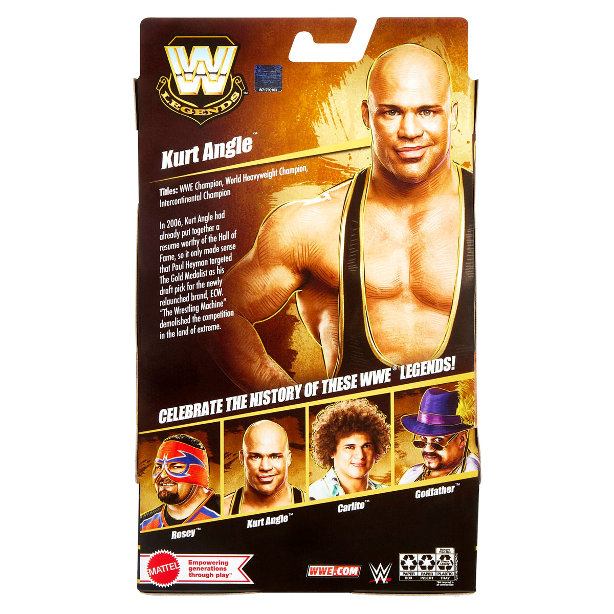 Wwe  Collection Elite  Legends  Série 26  Figurine  Kurt Angle