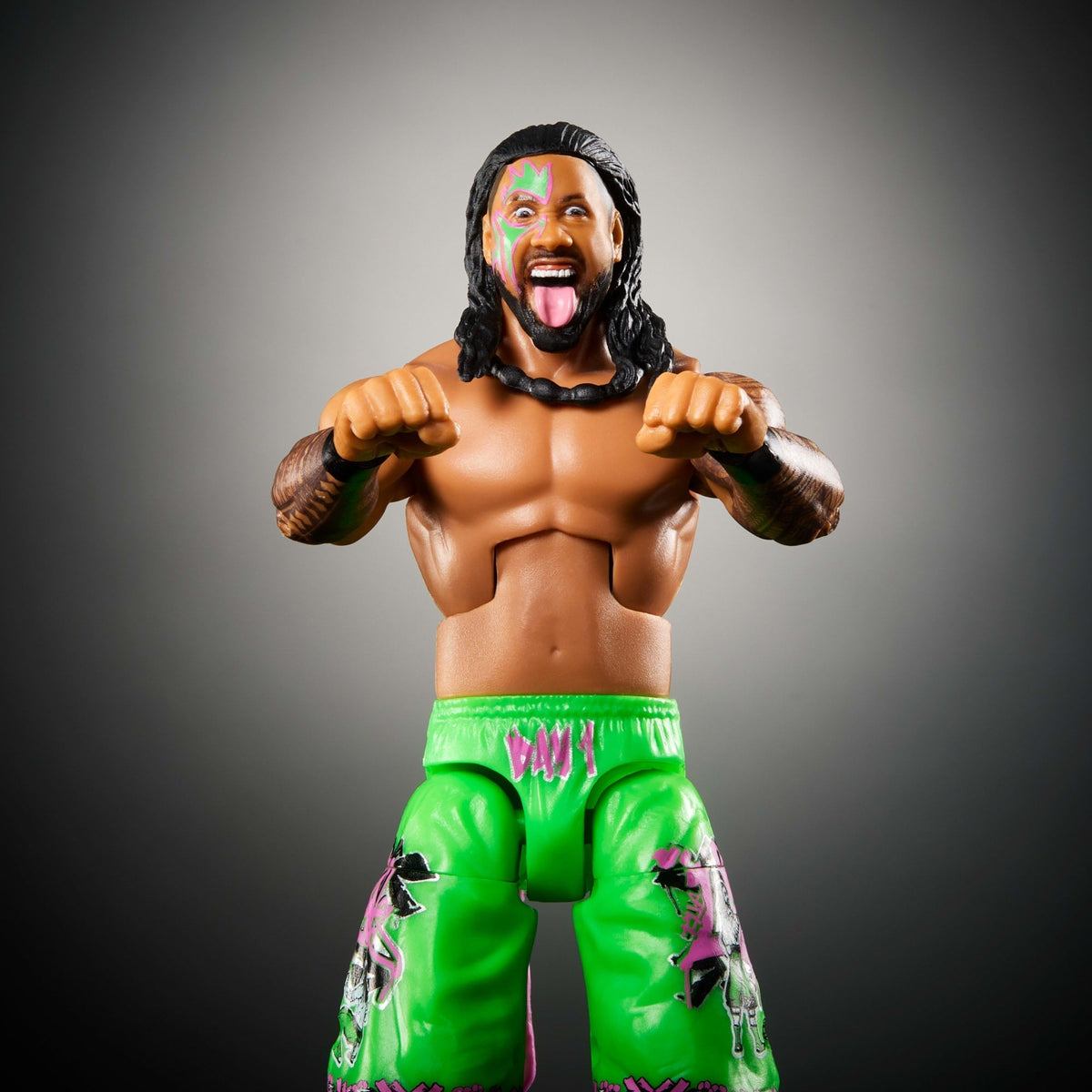 WWE Figura de Acción Elite Jimmy Uso verde