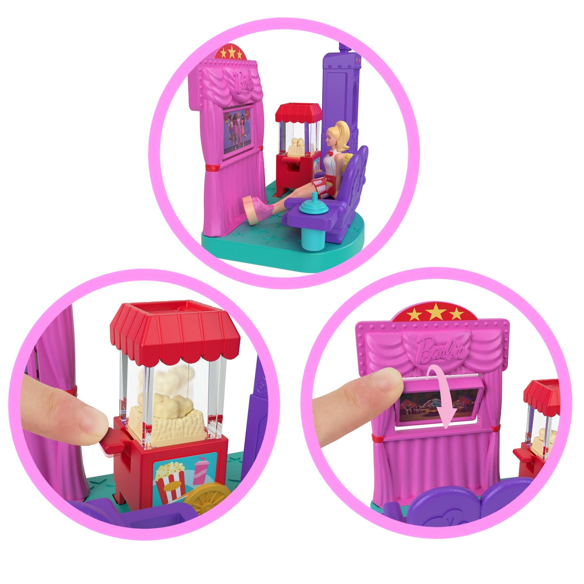 Barbie Mini Barbie Land Doll House Playsets With 1.5-Inch Doll, Furniture & Accessories