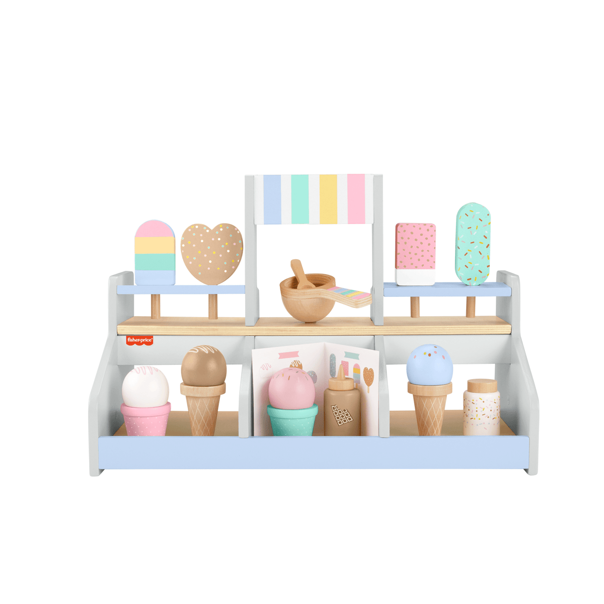 Fisher-Price Juguete para Bebés Set Mi Primera Heladería de Madera