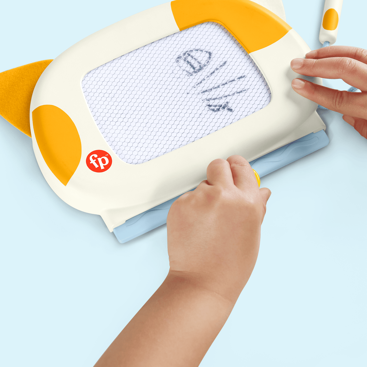 Fisher-Price Juguete para Bebés Pizarrón Magnético Gatito Dibuja Conmigo