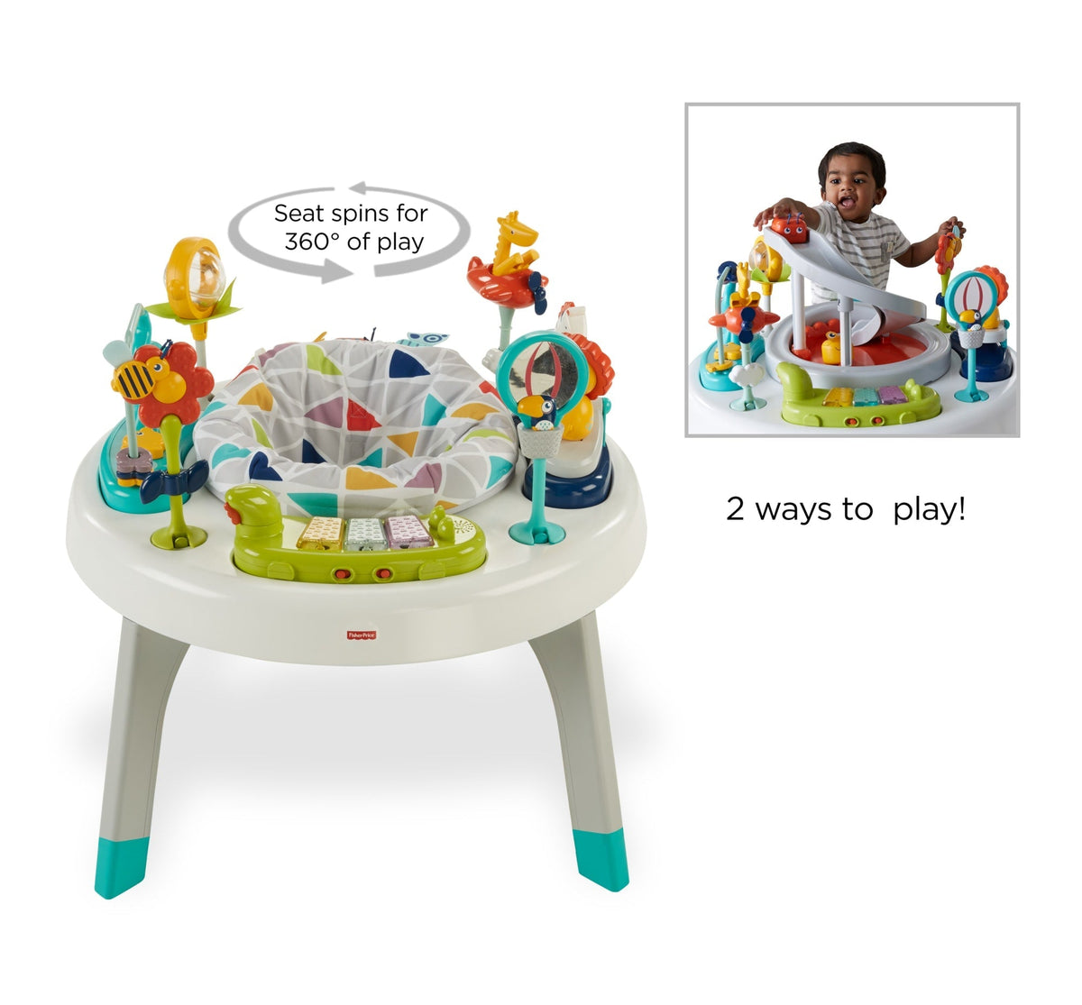 Fisher-Price 2-in-1 Sit-To-Stand Activity Center