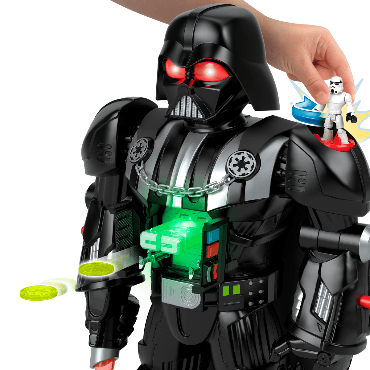 Imaginext Star Wars Robot Dark Vador, 60+ Cm, Clé Stormtrooper