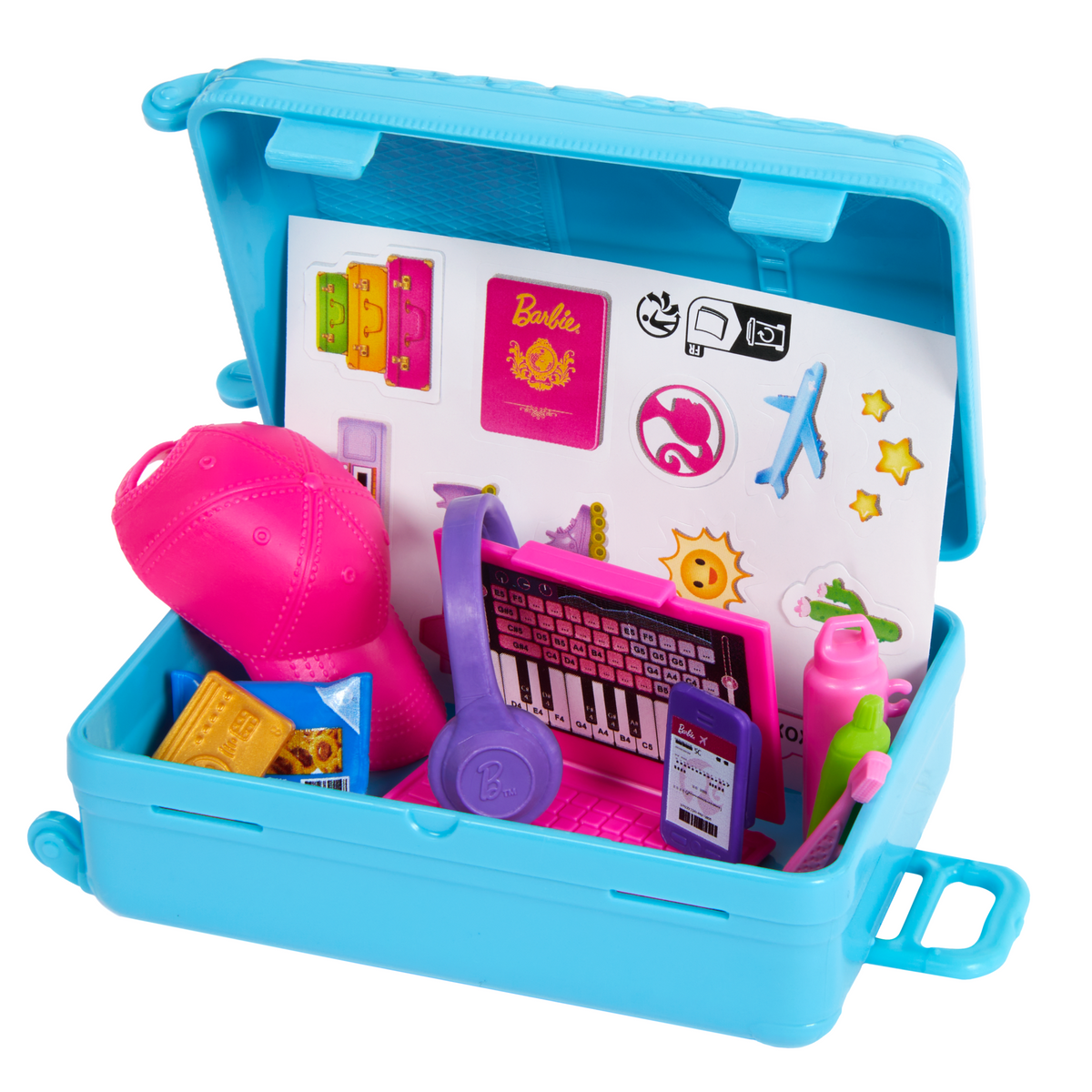 Barbie Skipper Doll & 10 Accessories, Travel Set With Luggage, Sticker Sheet & More