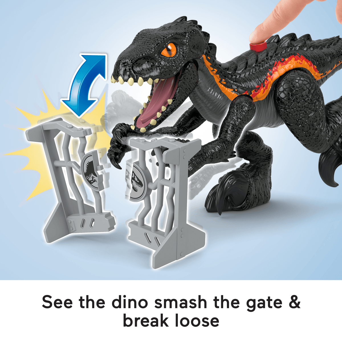 Imaginext Jurassic World indoraptor Dinosaur Toy With Accessories For Preschool Kids