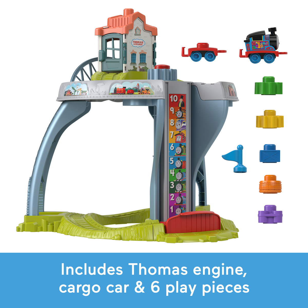 Thomas & Friends My First Train Table Toddler Toy With Track & Fine Motor Activities