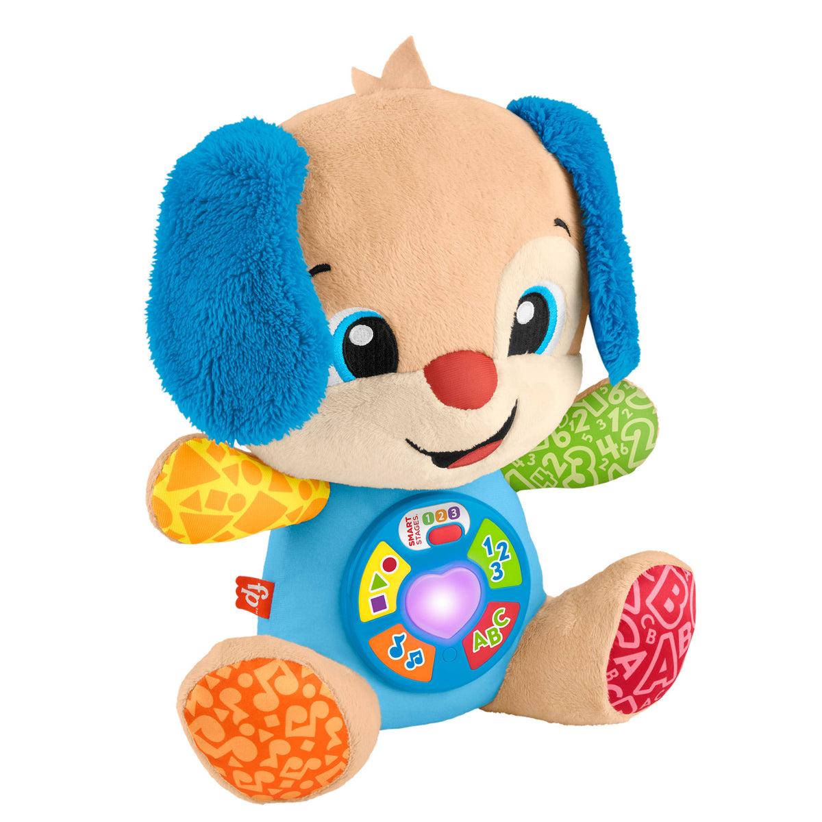 Fisher-Price Laugh & Learn Smart Stages Puppy Plush Baby Musical Learning Toy, Multilanguage Version