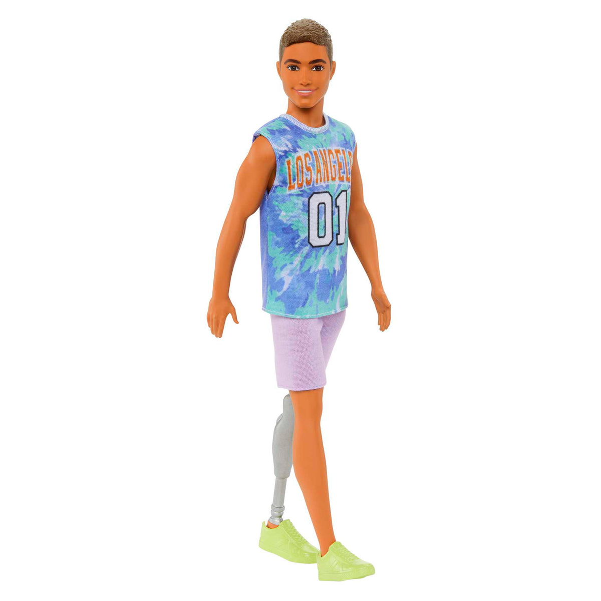 Barbie Ken Fashionistas Doll #212 With Jersey And Prosthetic Leg
