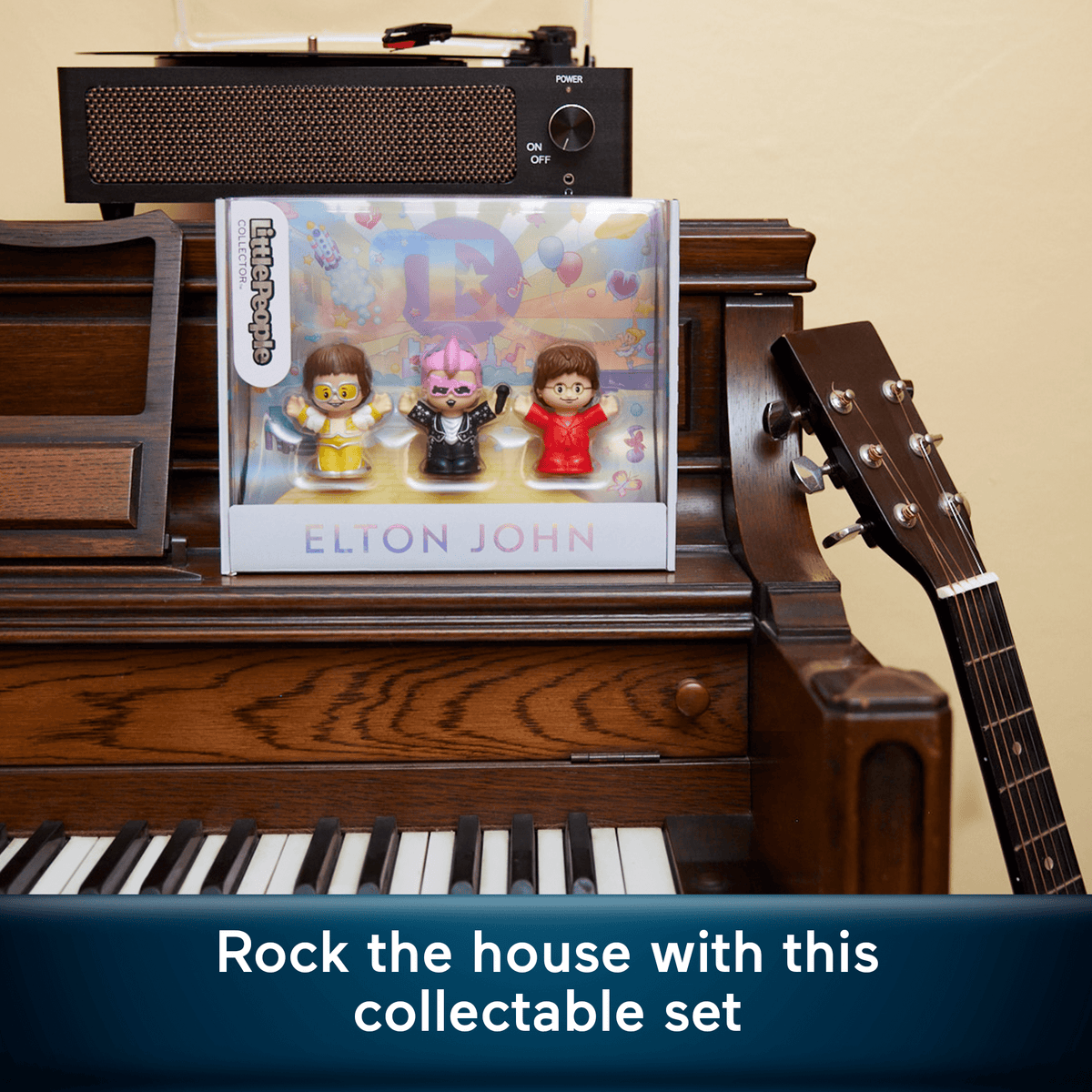 Little People Collector Elton John Special Edition Set For Adults & Fans, 3 Figures