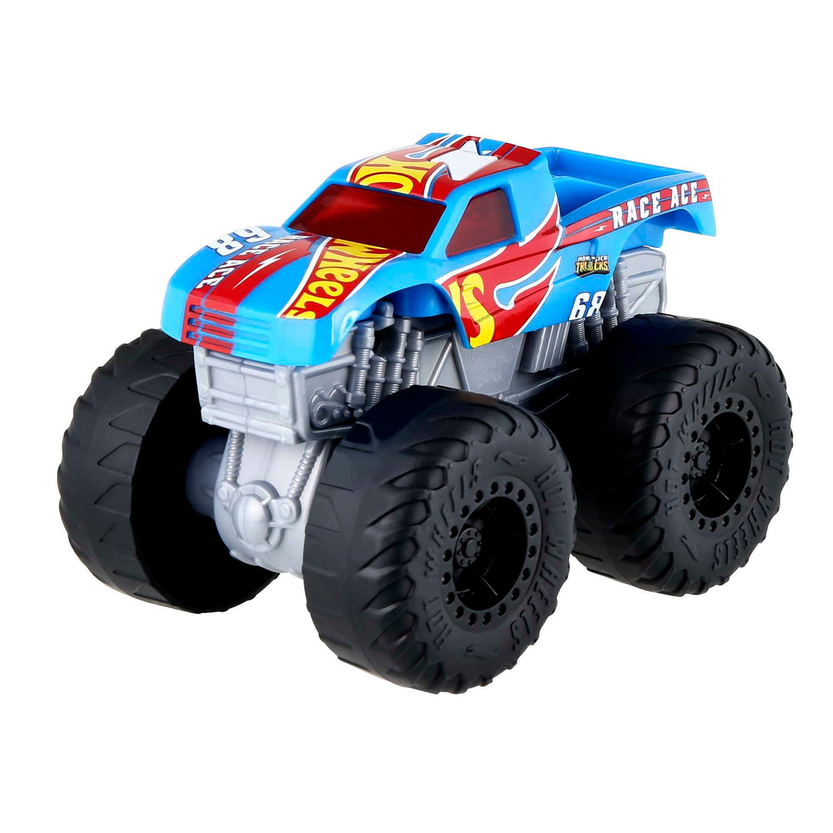 Hotwheels®-Monster Trucks-Véhicule Race Ace Sons et Lumières