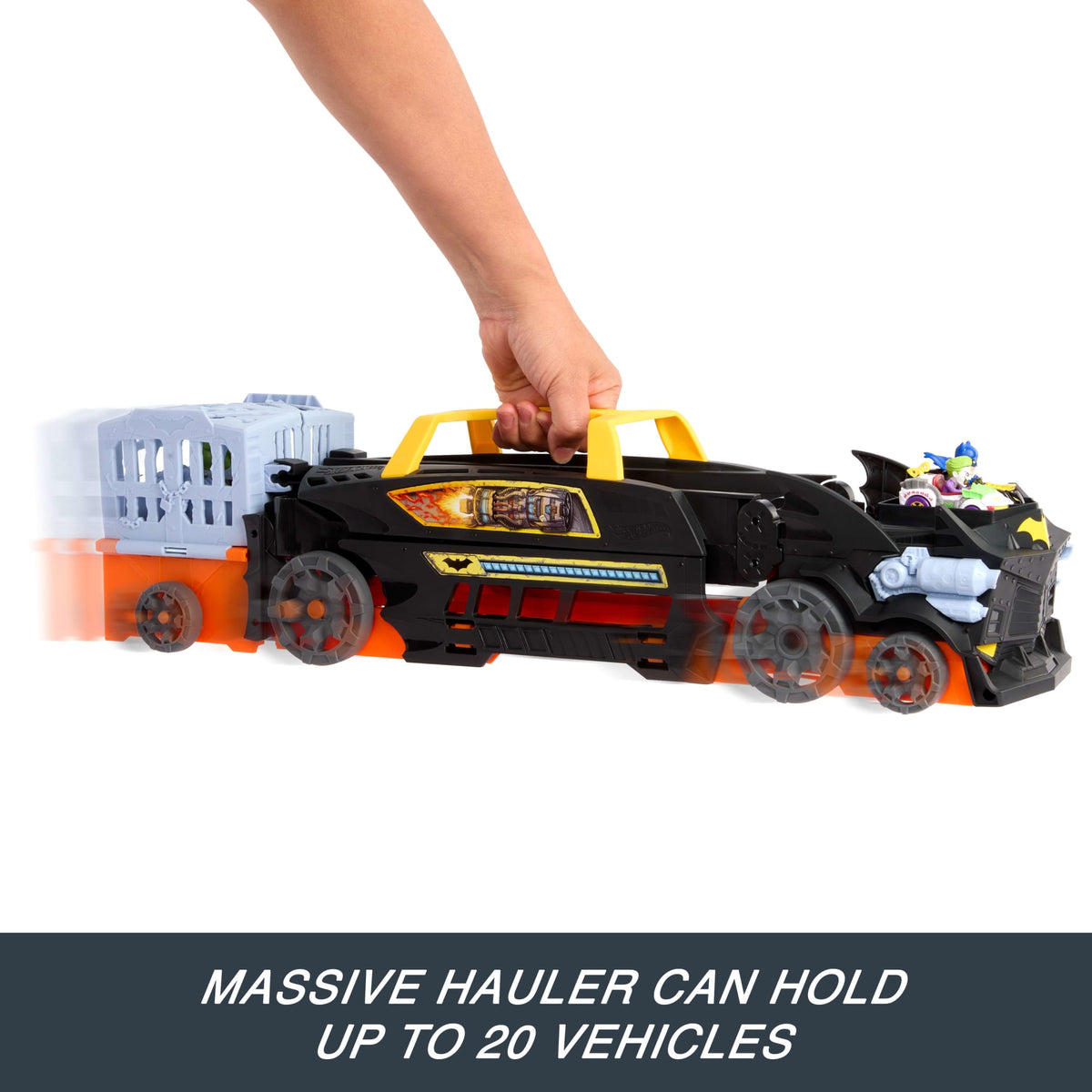 Hot Wheels Racerverse Batman's Escape Chase Track Set, Die-Cast Joker & Batman Toy Cars