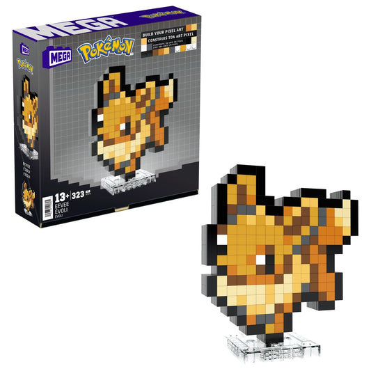 MEGA Pokémon Eevee Building Toy Kit (323 Pieces) Retro Set For Collectors