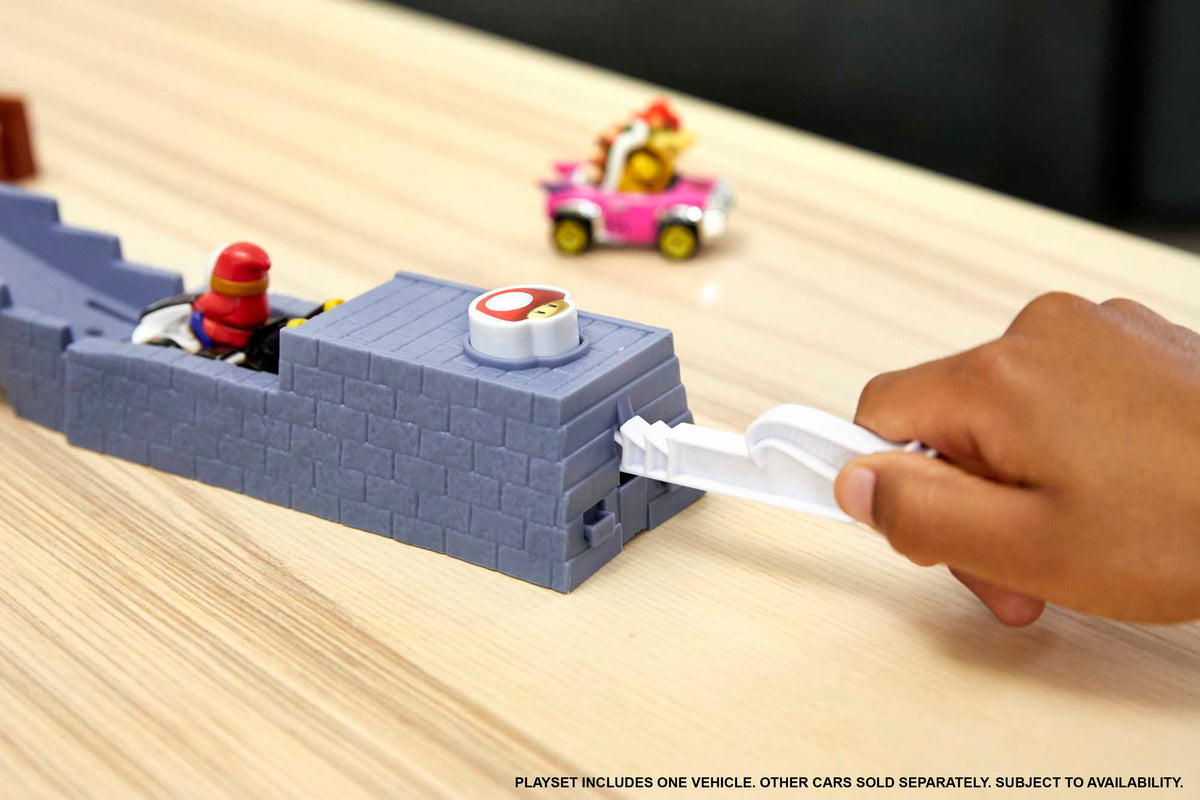 Hot Wheels Mario Kart Pista de Juguete Boo Librería Embrujada