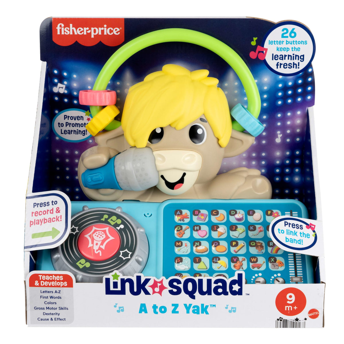 Fisher-Price Link Squad A To Z Yak Baby Learning Toy With Music & Lights