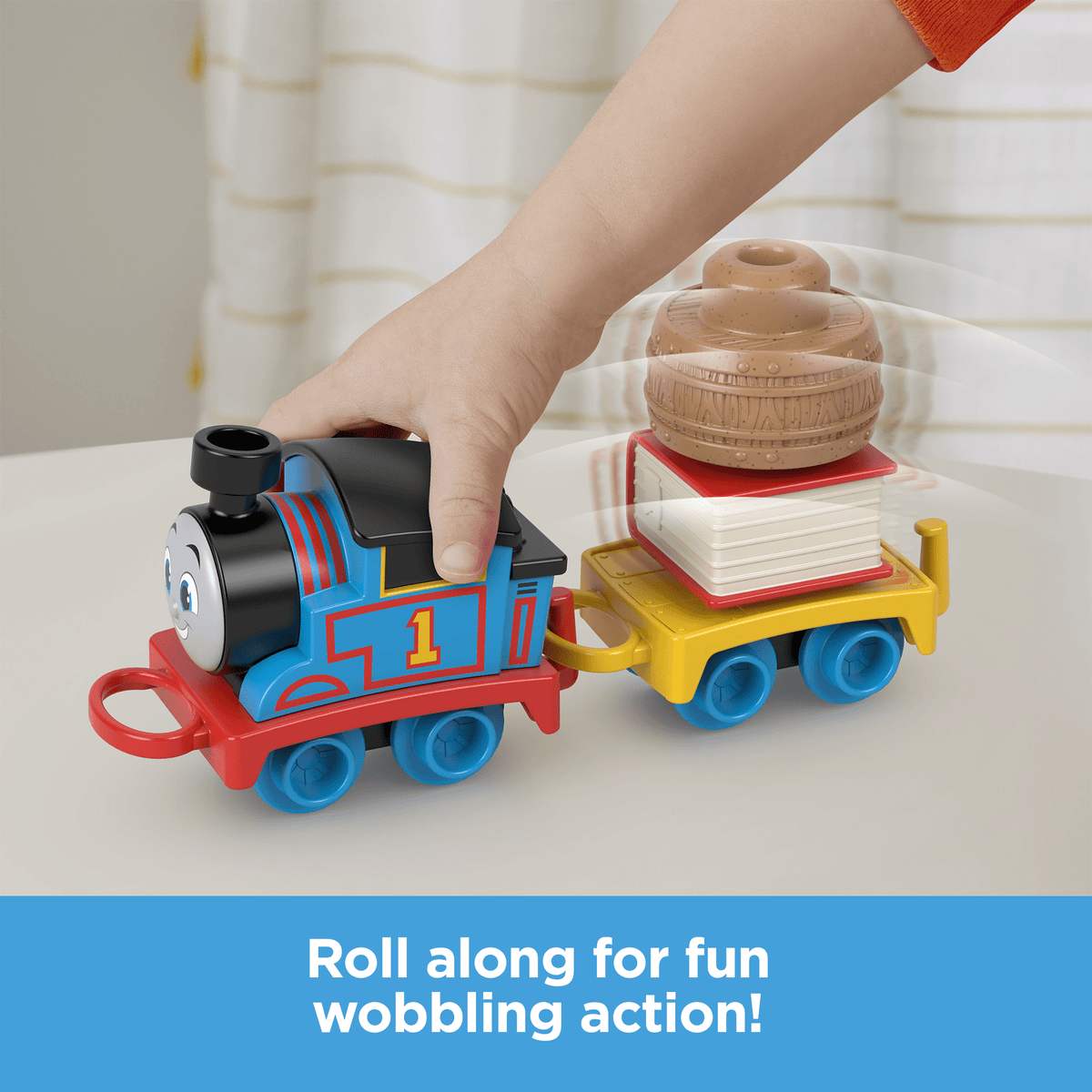 Thomas & Friends My First Thomas Push-Along Toy Train With Stacking Cargo For Toddlers