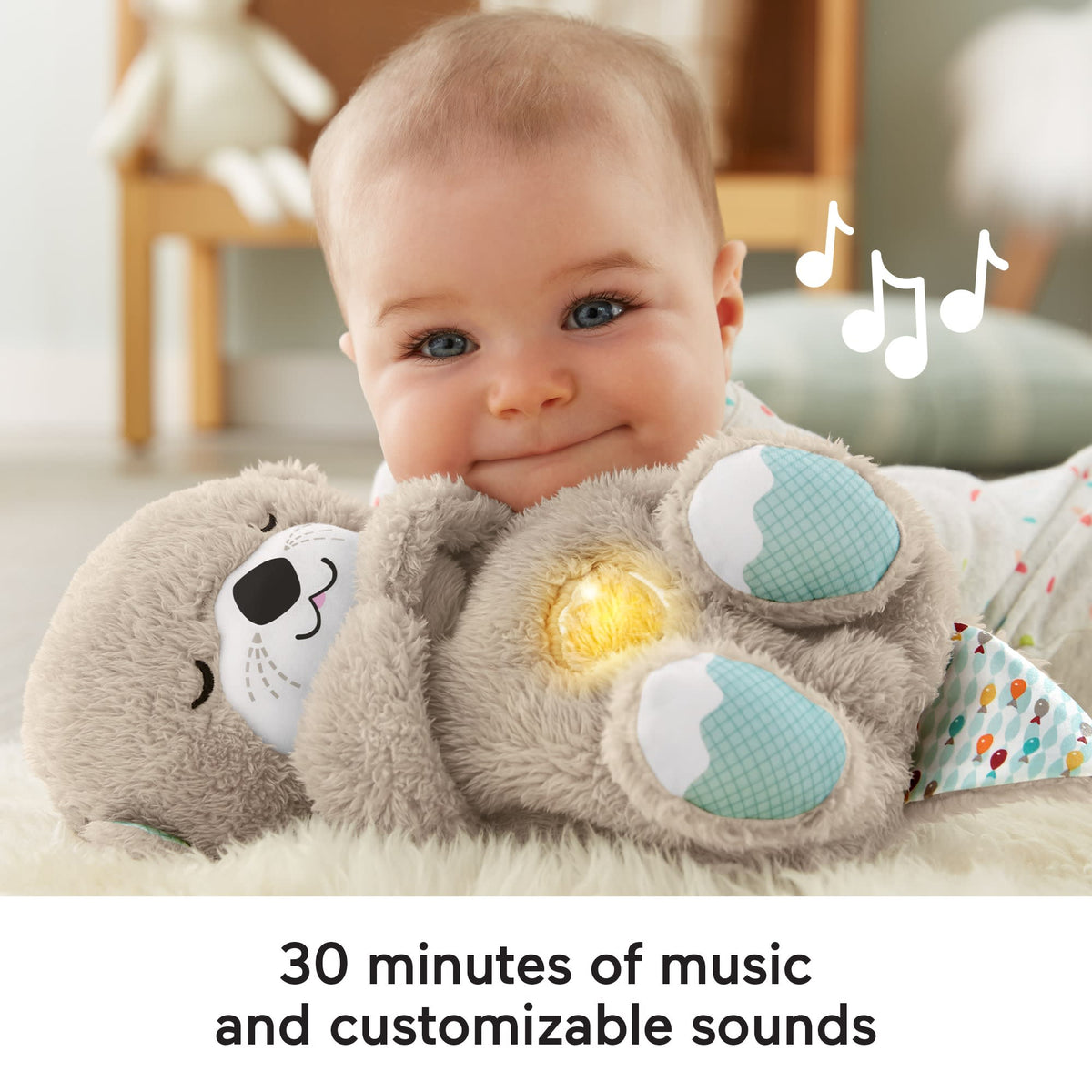 Fisher-Price SooThe 'n Snuggle Otter Baby Sound Machine With Rhythmic Breathing Motion