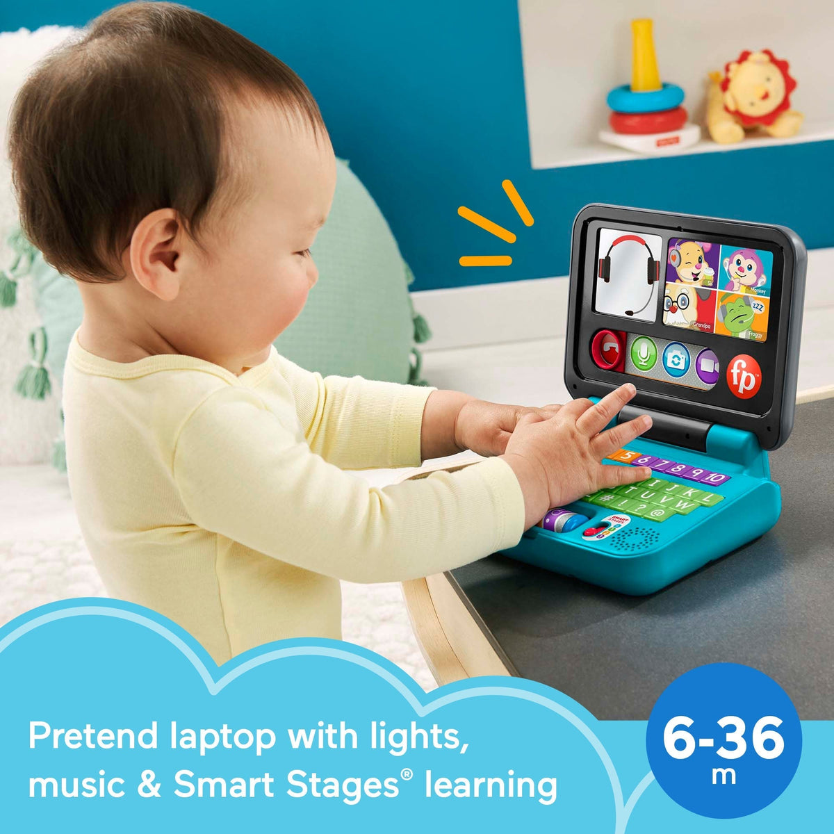 Fisher-Price Laugh & Learn Let's Connect Laptop - English Version