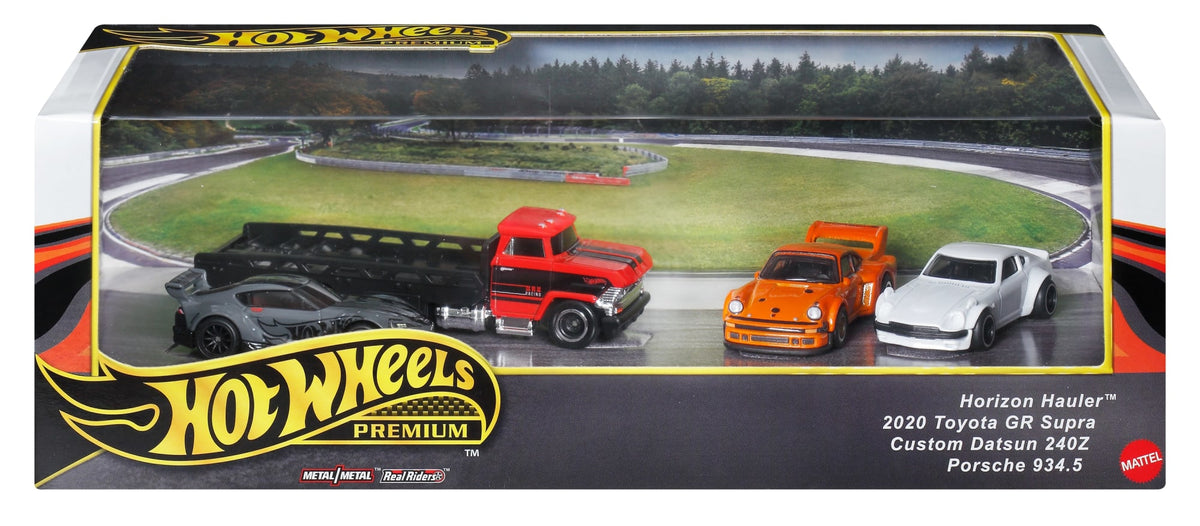Hot Wheels  Premium  Coffrets Présentation  3Véhicules +1Camion