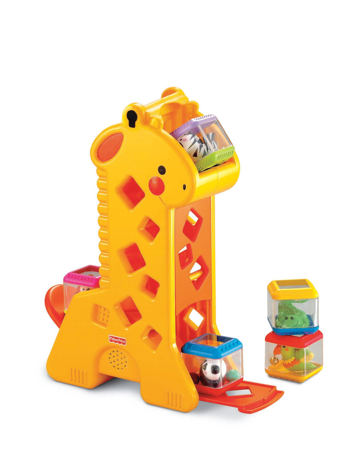 Fisher-Price Brinquedo para Bebês Girafa com Blocos