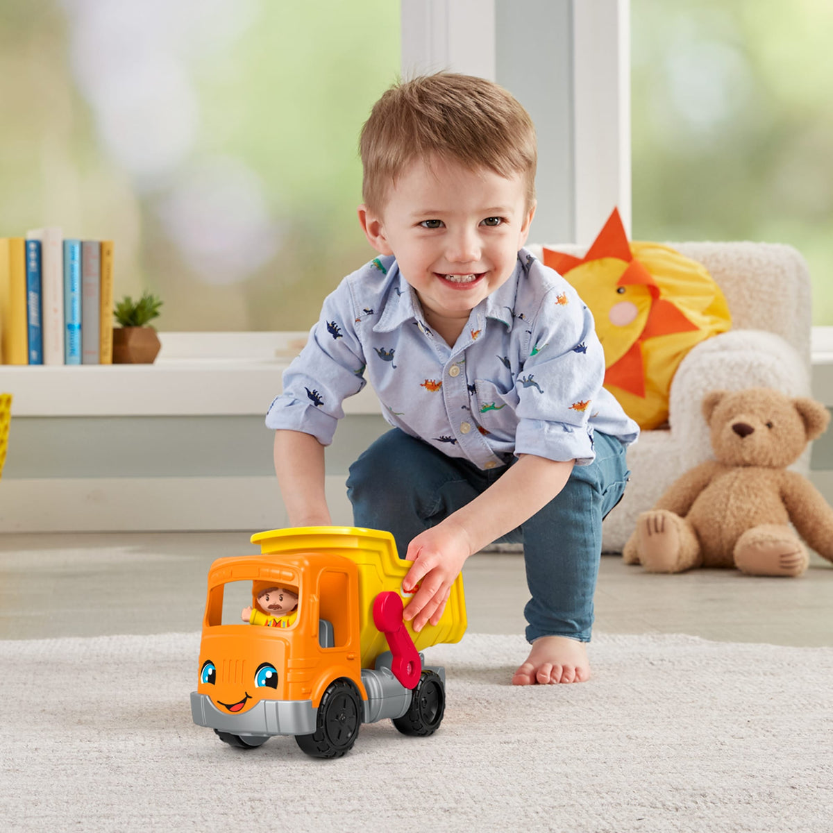 Fisher-Price Little People Camion à Benne Travail en Équipe