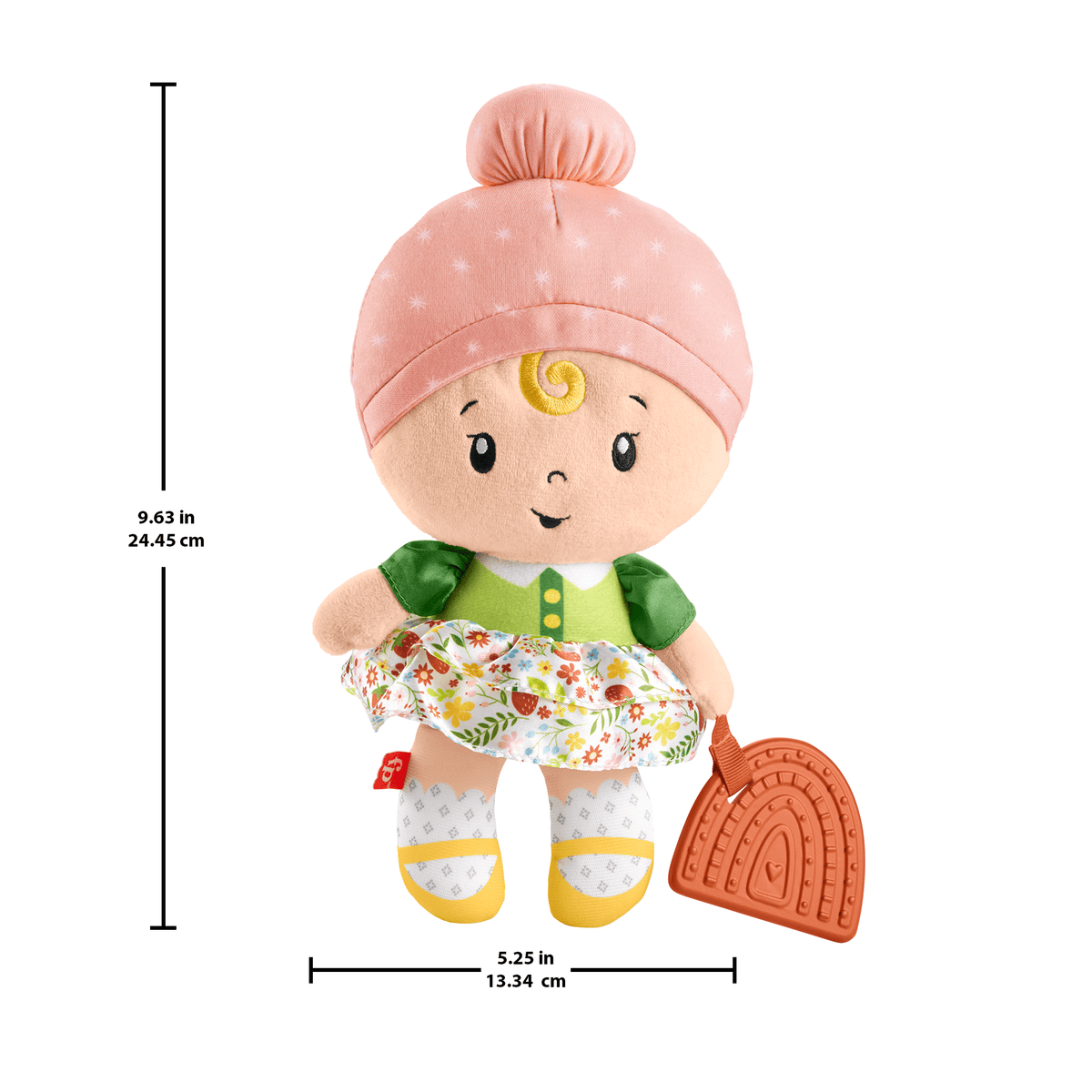 Fisher-Price Cuddle & Chime First Babydoll infant Sensory Toy, Styles May Vary